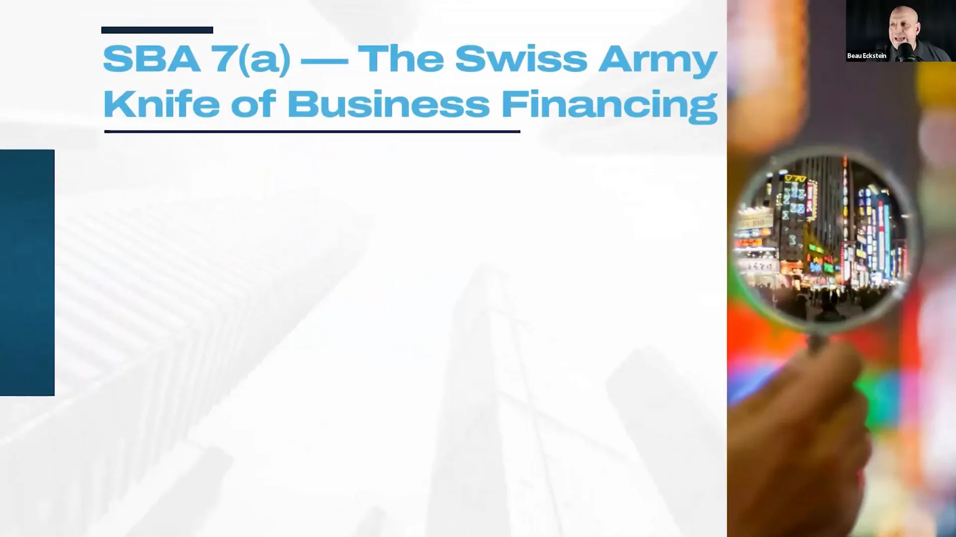 SBA 7A Overview