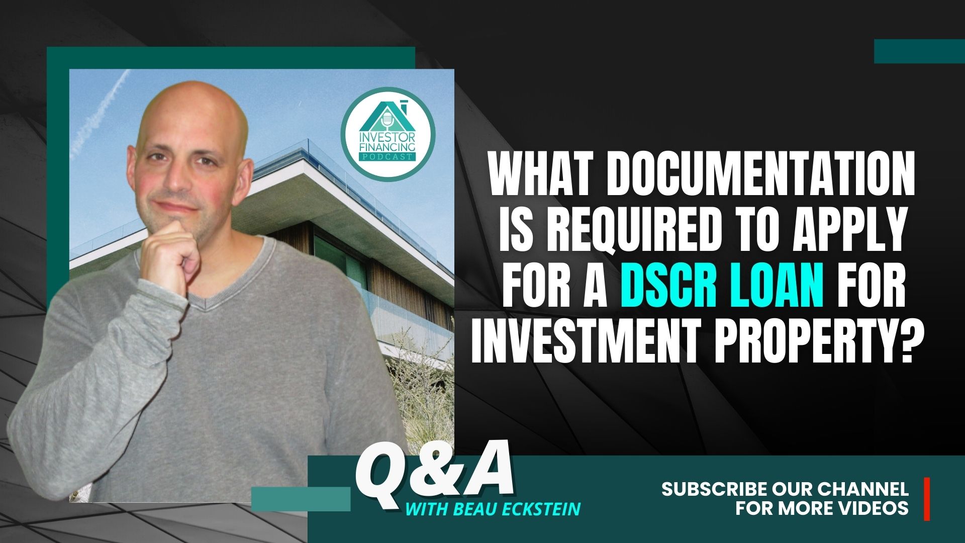What documentation is required to apply for a DSCR loan for investment property?