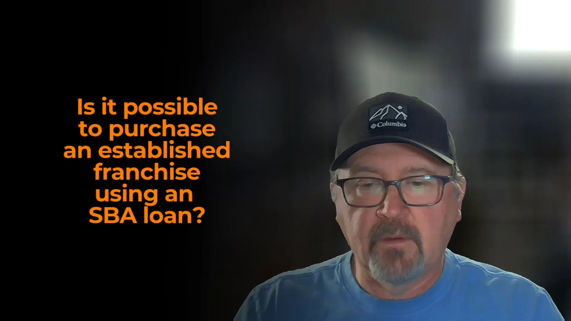 Title card: SBA loans and franchise acquisitions