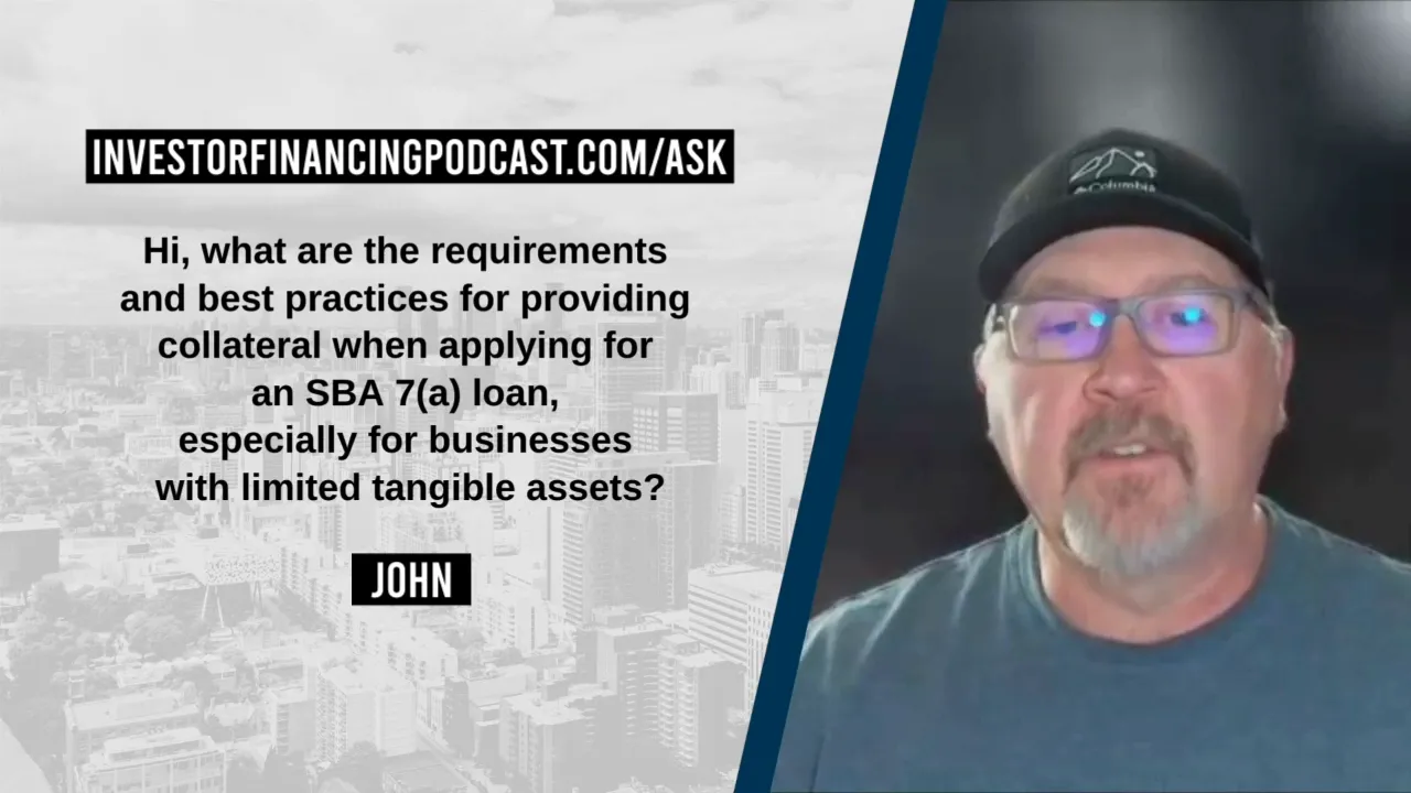 SBA 7(a) loan paperwork on desk